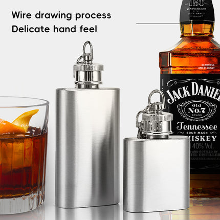 Mini Stainless Steel Hip Flask 1/2oz 3Pcs Portable Pocket Liquor Bottle Travel