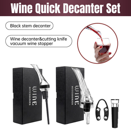Wine Aerator Pourer with Gift Box Fast Red Wine Air Infusion Single or Three Piece Set