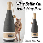 Vertical Cat Claw Wine Bottle Toy Kitten Scratcher Interactive Pet Play Chew Fun