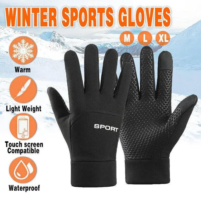 Winter Warm Thermal Outdoor Sports Waterproof Windproof Touch Screen Ski Gloves - Aimall