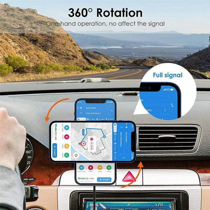 Wireless 15W Magnetic Car Mount Holder Charger For iPhone 13 12 Pro Max MagSafe - Aimall