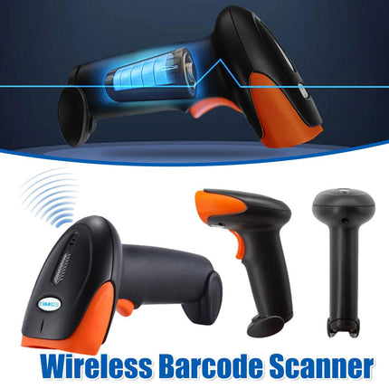 Wireless Barcode Scanner 2D QR Code Handheld Scanning Gun Supermarket Warehouse