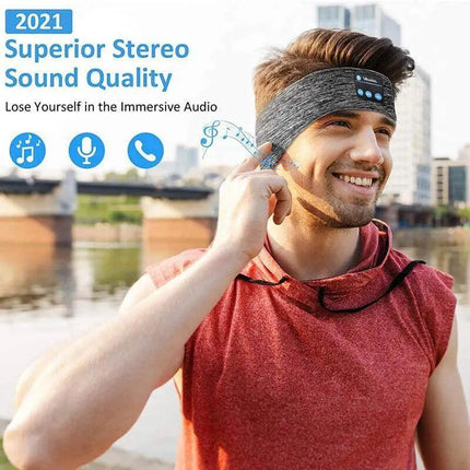 Wireless Bluetooth 5.0 Stereo Eye Mask Headphones Earphone Sleep Music Mask AU - Aimall