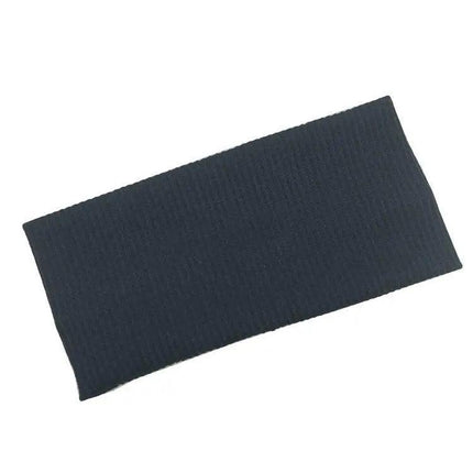 Women Headband Solid Wide Turban Knitted Cotton Hairband Girls Elastic Hair Band - Aimall