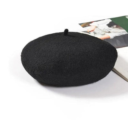 Women's Ladies Beanie Wool French Beret Newsboy Hat Cap Winter Warm Hats Girls - Aimall
