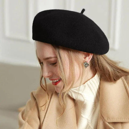 Women's Ladies Beanie Wool French Beret Newsboy Hat Cap Winter Warm Hats Girls - Aimall