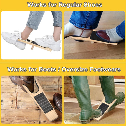 Boot Jack Boot Remover Wooden for Men Women Boots Easy Shoe Removal Tool Use