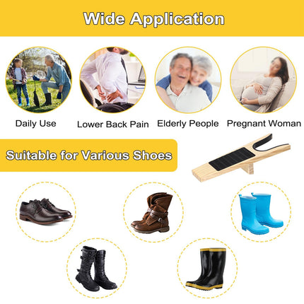 Boot Jack Boot Remover Wooden for Men Women Boots Easy Shoe Removal Tool Use
