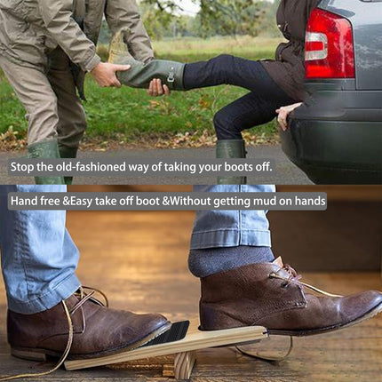 Boot Jack Boot Remover Wooden for Men Women Boots Easy Shoe Removal Tool Use