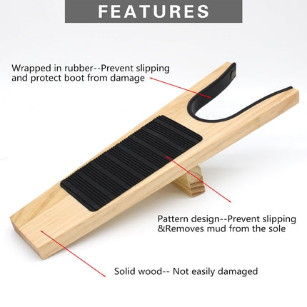 Boot Jack Boot Remover Wooden for Men Women Boots Easy Shoe Removal Tool Use