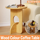 Wooden Round Side Table Sofa Corner Table Simple Family Living Room End Table