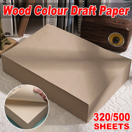 Student Wooden Color Draft Paper Notebook 320/500 Sheets