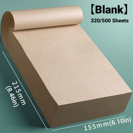 Student Wooden Color Draft Paper Notebook 320/500 Sheets