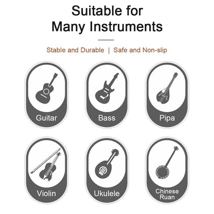 Bamboo Guitar Stand Foldable Adjustable Non Slip Multi Instrument A Frame 35cm