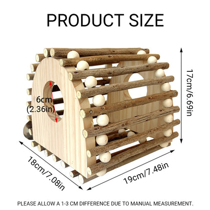 Wooden Bird Nest Durable Indoor Outdoor Garden Decor for Birds Sparrow Parrot