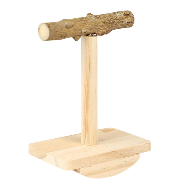 Parrot Toy Zanthoxylum Wood Bird Perch Stand Grinding Stick Non Toxic Durable