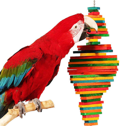 Multi Layer Parrot Beak Grinding Chew Toy For Small Medium Parrots Bird Supplies