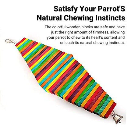 Multi Layer Parrot Beak Grinding Chew Toy For Small Medium Parrots Bird Supplies