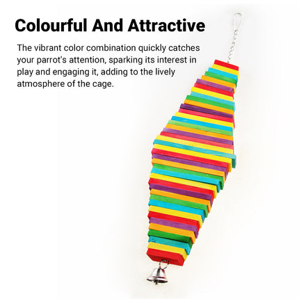 Multi Layer Parrot Beak Grinding Chew Toy For Small Medium Parrots Bird Supplies