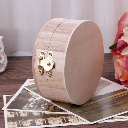 Wooden Storage Boxes Set of 6 with Flip Lids Jewelry Organizer Rustic Vintage AU