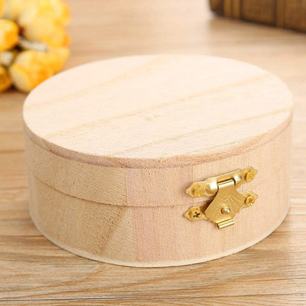 Wooden Storage Boxes Set of 6 with Flip Lids Jewelry Organizer Rustic Vintage AU