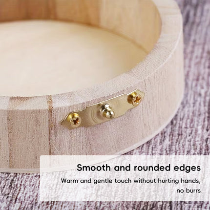 Wooden Storage Boxes Set of 6 with Flip Lids Jewelry Organizer Rustic Vintage AU