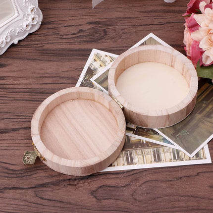 Wooden Storage Boxes Set of 6 with Flip Lids Jewelry Organizer Rustic Vintage AU
