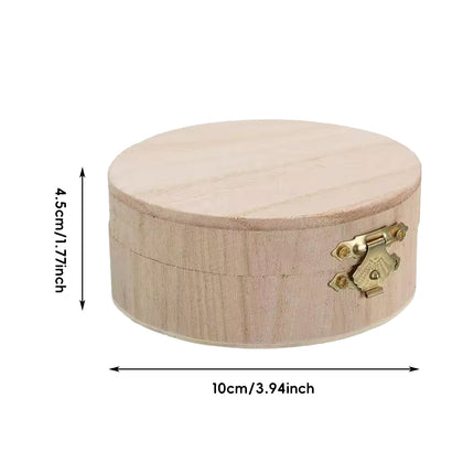 Wooden Storage Boxes Set of 6 with Flip Lids Jewelry Organizer Rustic Vintage AU