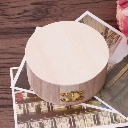 Wooden Storage Boxes Set of 6 with Flip Lids Jewelry Organizer Rustic Vintage AU