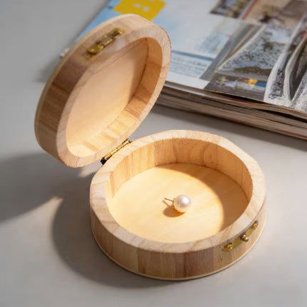 Wooden Storage Boxes Set of 6 with Flip Lids Jewelry Organizer Rustic Vintage AU