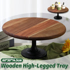 Wooden Cake Display Stand 11.8 Inch Round Aesthetic for Dessert Party Wedding
