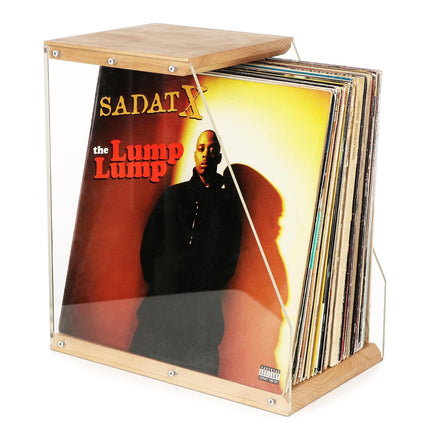 Wooden Record Stand Desktop Display Rack for Records Home Decor Space Saving