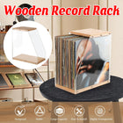 Wooden Record Stand Desktop Display Rack for Records Home Decor Space Saving