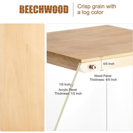 Wooden Record Stand Desktop Display Rack for Records Home Decor Space Saving