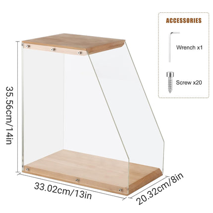 Wooden Record Stand Desktop Display Rack for Records Home Decor Space Saving