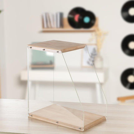 Wooden Record Stand Desktop Display Rack for Records Home Decor Space Saving
