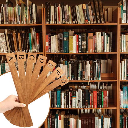 26-Letter Vinyl Record Wooden Dividers Fit Standard LP Albums Collection Durable