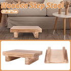 Wooden Bedside Step Stool Indoor Outdoor Mobility Step Stool Portable One Step
