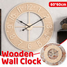 Living Room Wooden Clock Home Silent Clock Wall Mounted For Home Decoration