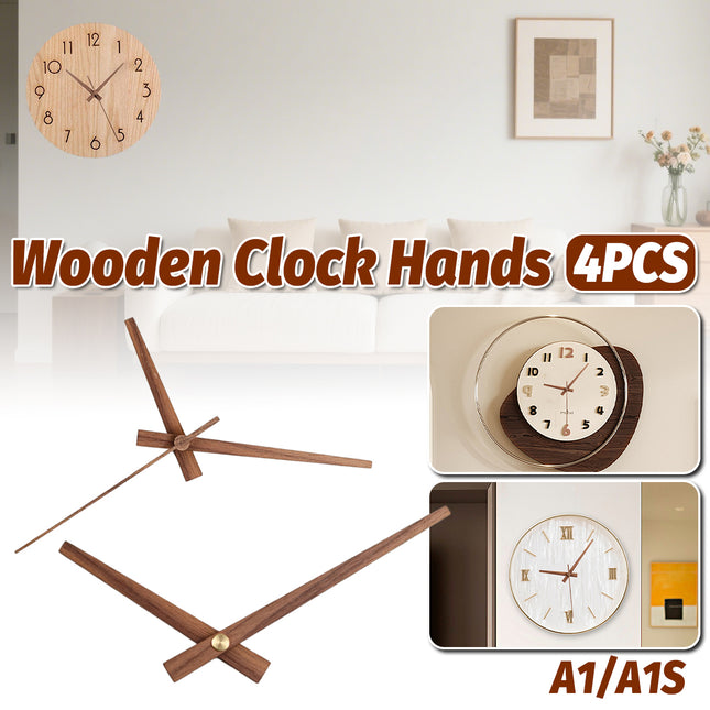 Genuine Wooden Clock Hands Natural Wood Color Precise Craft Smooth Edge Durable