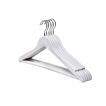 10PCS Wooden Suit Hangers - Clothes Coats Jackets Dress Pants Shirts Skirts