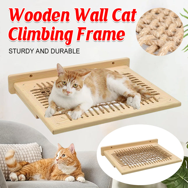 Wooden Small Cat Climbing Frame Wall Mounted Cat Stand Cat Bed Wall Cat Bed
