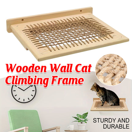 Wooden Small Cat Climbing Frame Wall Mounted Cat Stand Cat Bed Wall Cat Bed