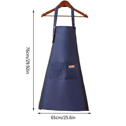 Cafe Restaurant Home Neck Hanging Waist Tie Apron Waterproof Adjustable Strap