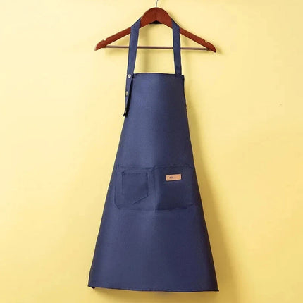 Cafe Restaurant Home Neck Hanging Waist Tie Apron Waterproof Adjustable Strap