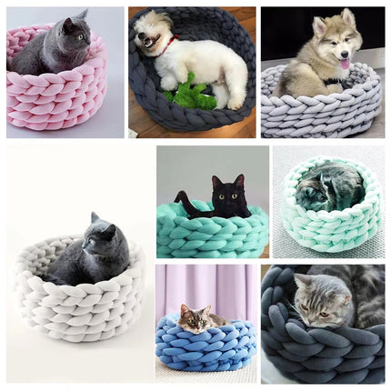 Washable Pet Litter Coarse Wool Dog Cat Litter Soft Comfortable Easy to Clean