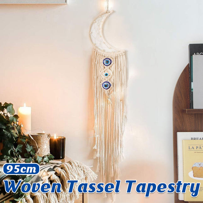 Macrame Wall Hanging Tapestry Cotton Rope Bohemian Tassels 95cm