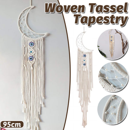 Macrame Wall Hanging Tapestry Cotton Rope Bohemian Tassels 95cm