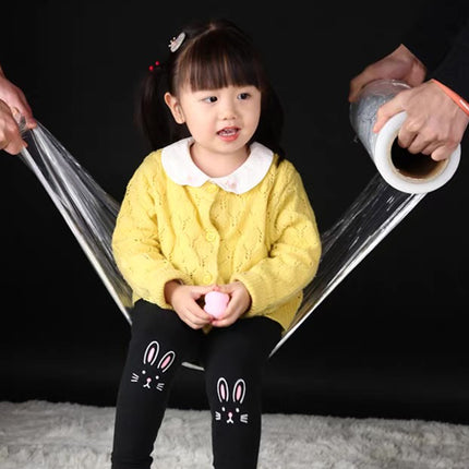 Stretch Film PE Winding Film Transparent 45CM Wide Logistics Wrapping Film