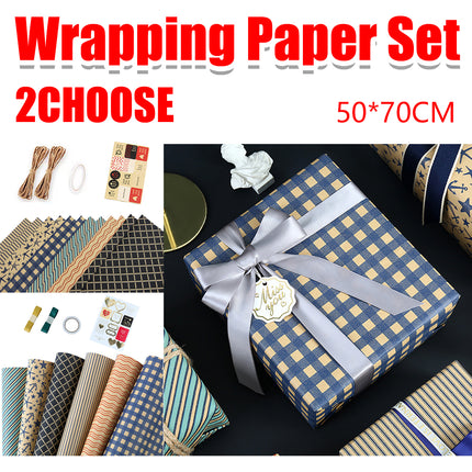 Wrapping Paper Gift Paper Thick Durable for Birthday Holiday Gift Decoration